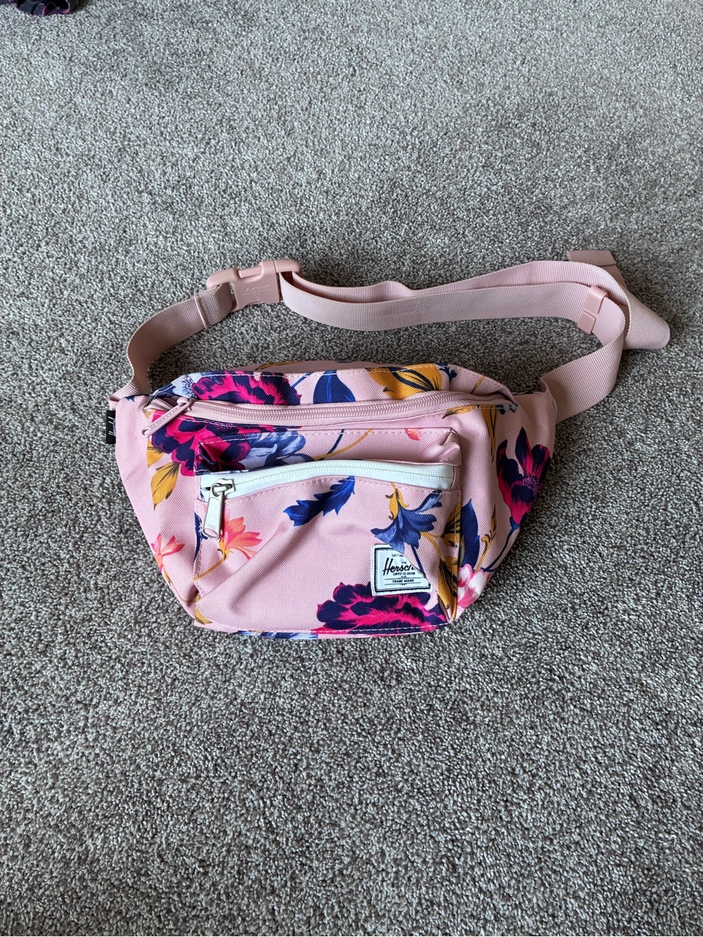 Herschel Supply Company Pink Floral Crossbody Waist Pack
